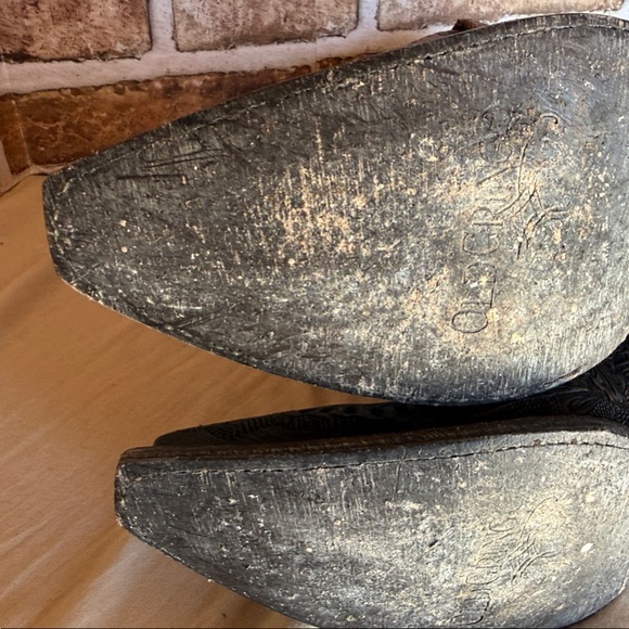 Old Gringo Brown and Black  hand tooled Ankle Boots
Wyoming - Picture 5 of 9